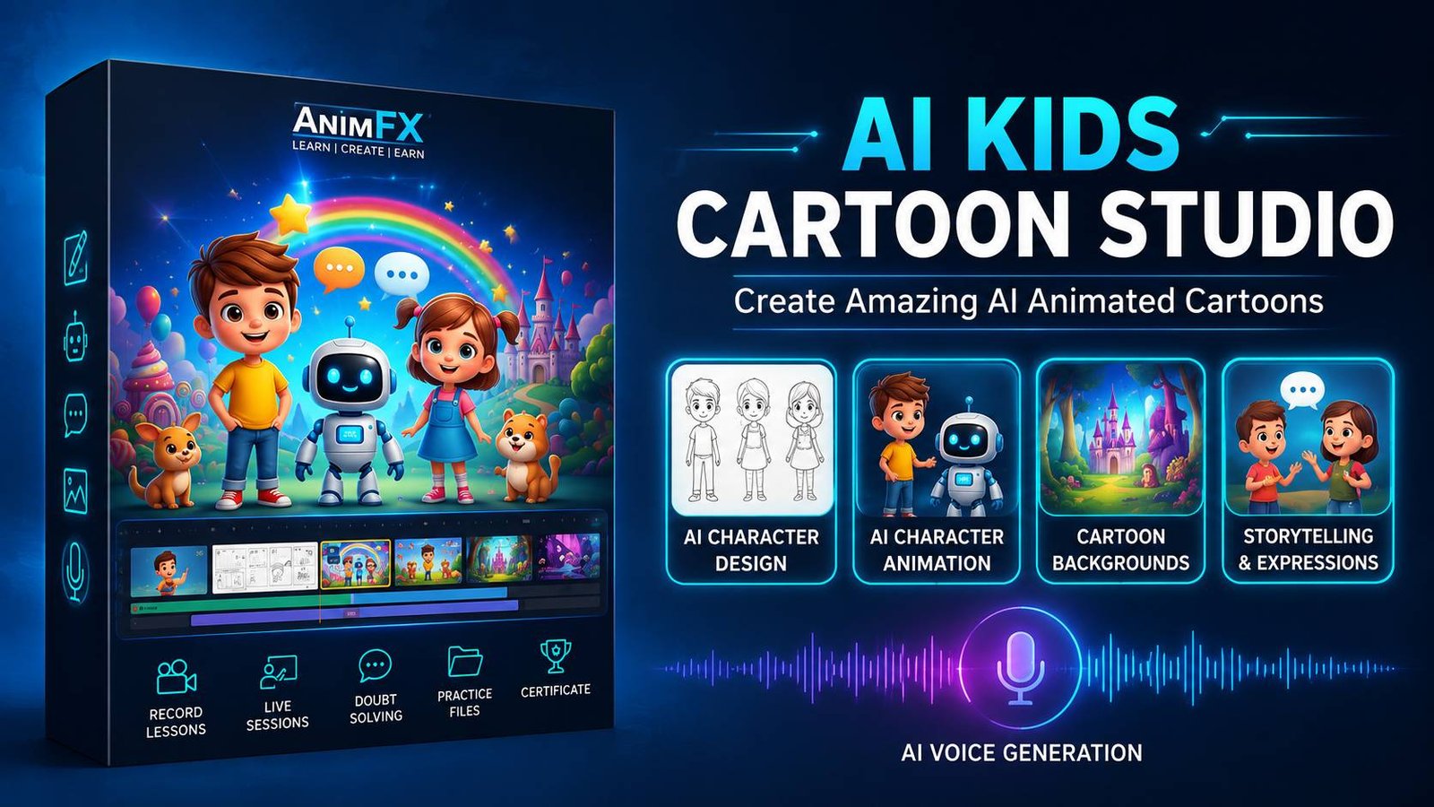 AI Kids Cartoon Studio